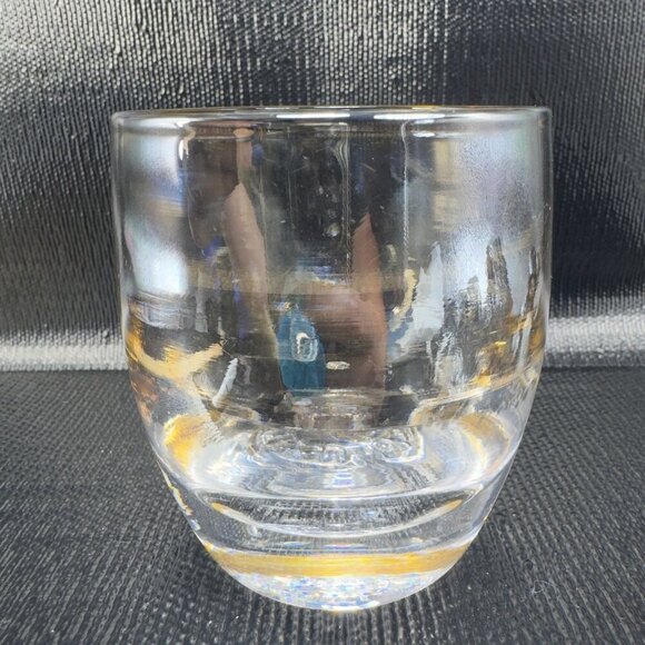 Glassybaby Other - Glassybaby Hand Blown Glass Votive Candle Holder Clear With Gold Layer Cup Glass